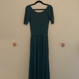 Bordeaux scoop back maxi dress